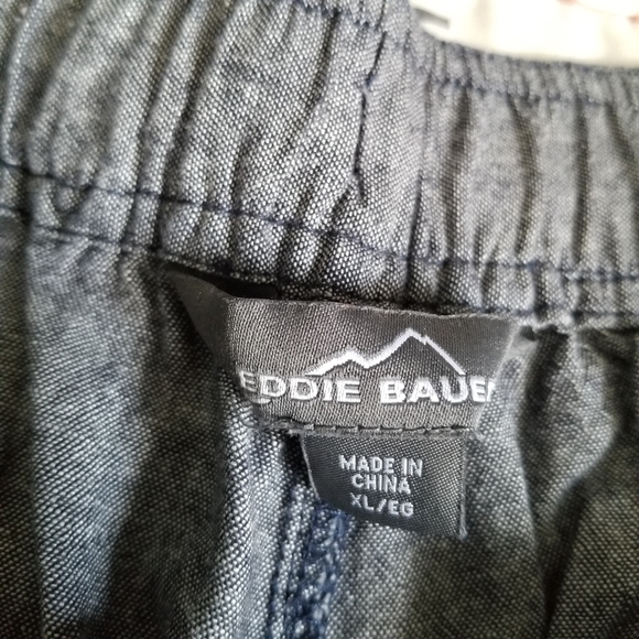 Eddie Bauer Linen Blend Drawstring Shorts size XL - Picture 6 of 8